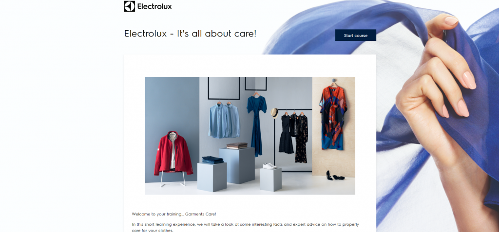 e learning success stories of Electrolux