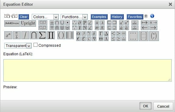 Equation editor