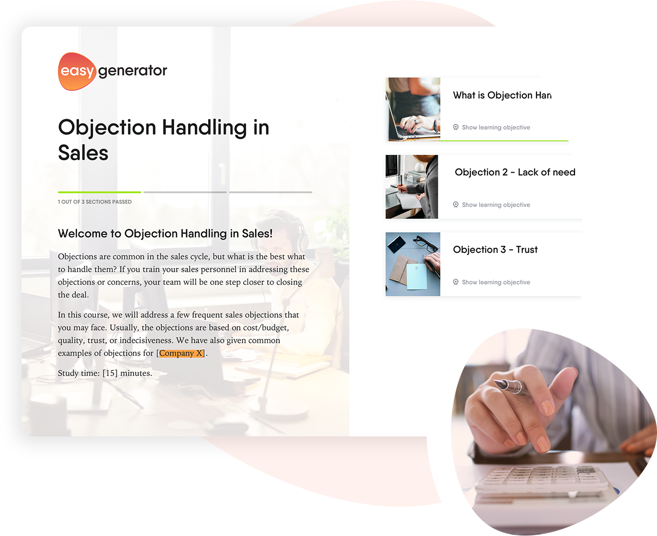 Objection handling in sales | Easygenerator