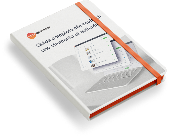 Copertina dell'ebook intitolato 'Guida completa alla scelta di uno strumento di authoring'.