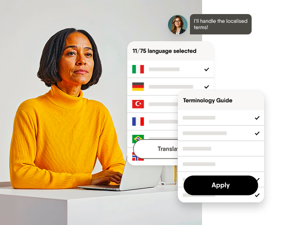 Translate courses into 75 languages with AI