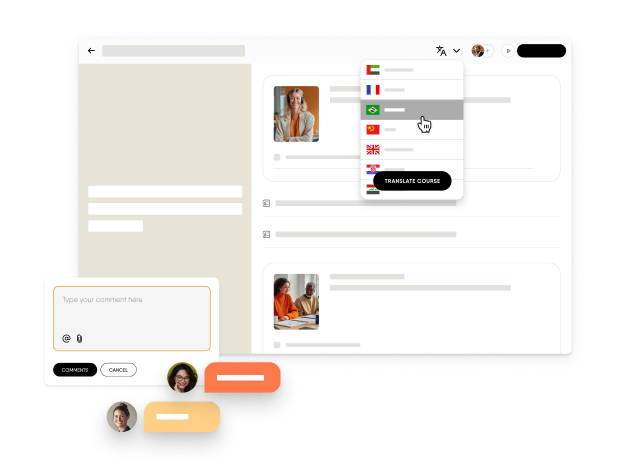Localization suite built into your authoring platform