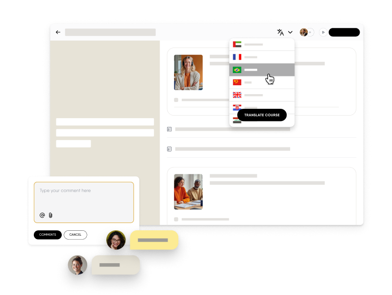 Suite di localizzazione integrata nella tua piattaforma di authoring