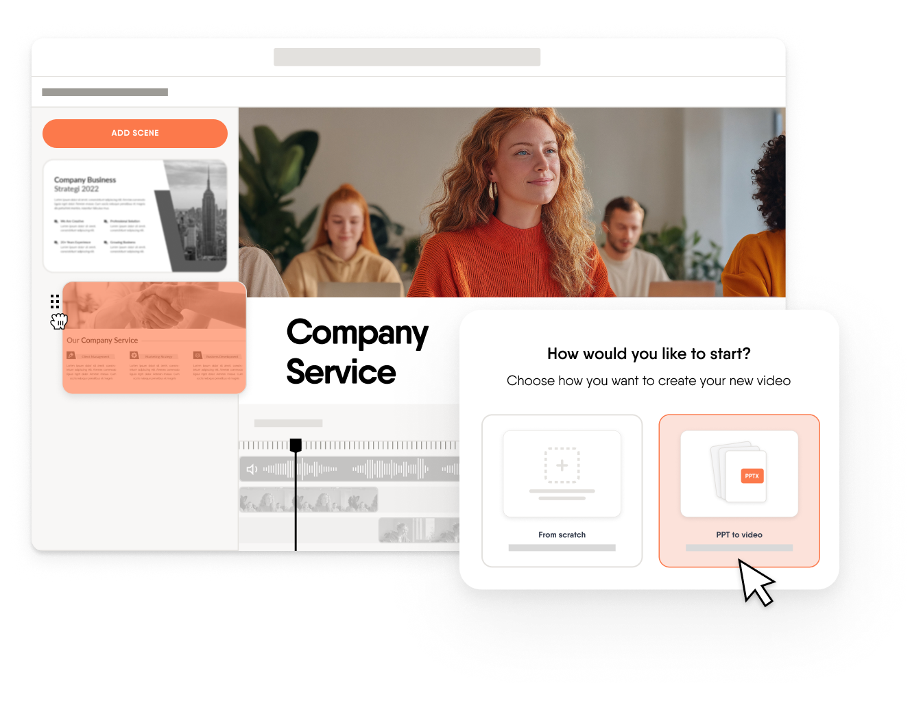 AI-powered video creation