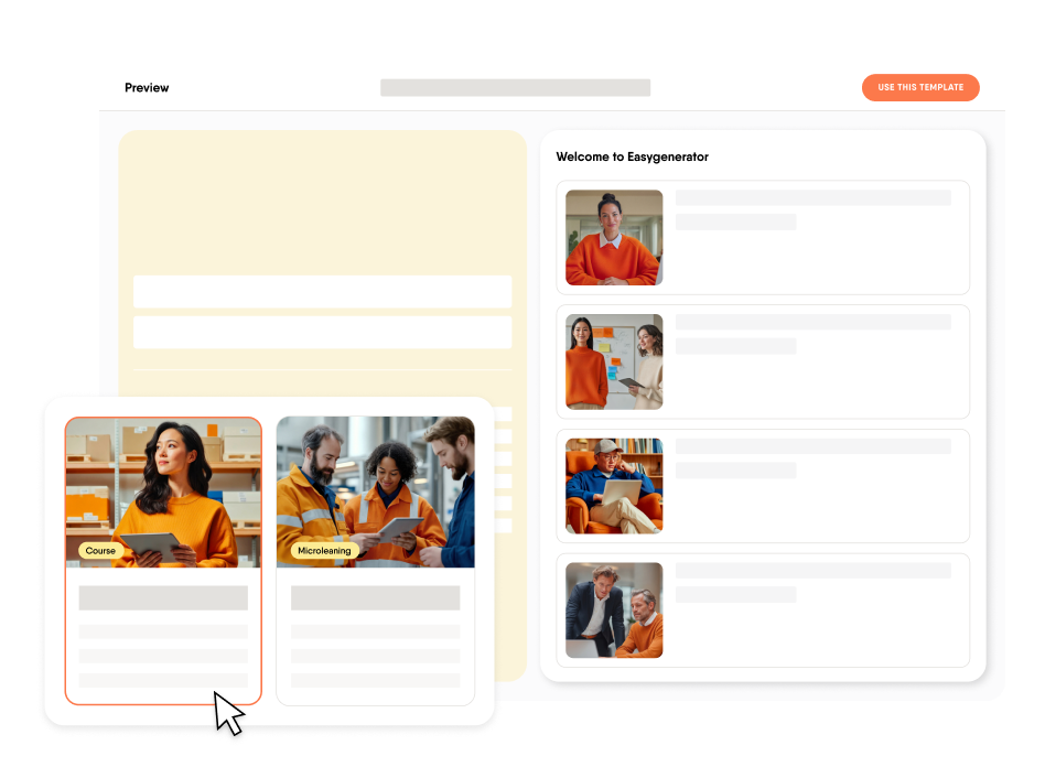 Ready-made e-learning templates for your team